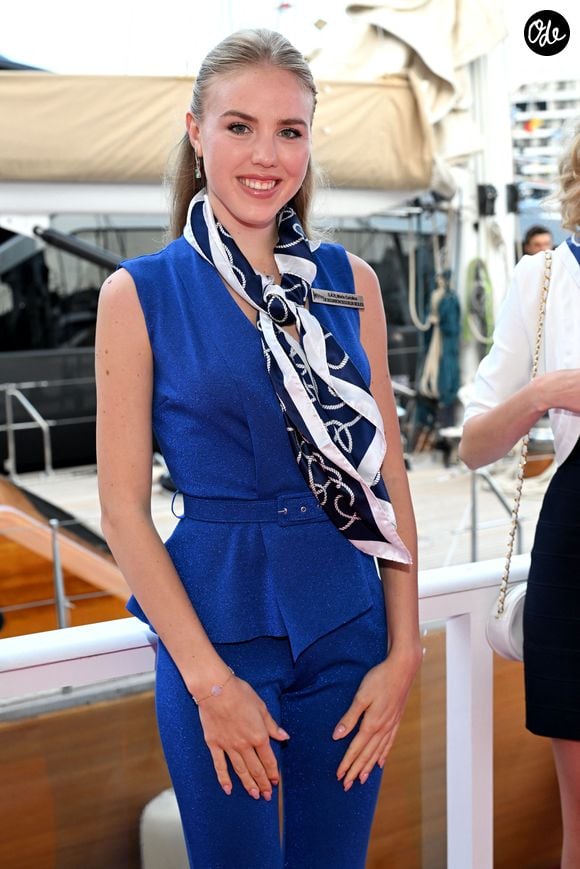 Maria Carolina de Bourbon des Deux Siciles lors de la cérémonie d'intronisation des nouveaux membres du Yacht Club de Monaco, le 23 juin 2025. 

© Bruno Bebert/Bestimage
