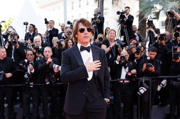 Tom Cruise - Montée des marches du film « Mission Impossible : The Final Reckoning » lors du 78ème Festival International du Film de Cannes, au Palais des Festivals à Cannes. Le 14 mai 2025
© Jacovides-Moreau / Bestimage