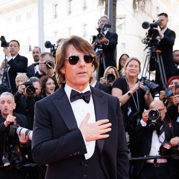 Tom Cruise - Montée des marches du film « Mission Impossible : The Final Reckoning » lors du 78ème Festival International du Film de Cannes, au Palais des Festivals à Cannes. Le 14 mai 2025
© Jacovides-Moreau / Bestimage
