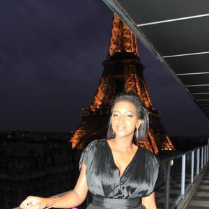 Exclusif - Hapsatou Sy - Le Grand Dîner du 14 juillet, sur le rooftop de l'hôtel Pullman Tour Eiffel à Paris, France, le 14 juillet 2021. 
© Philippe Baldini/Bestimage