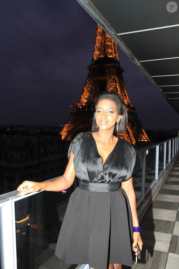 Exclusif - Hapsatou Sy - Le Grand Dîner du 14 juillet, sur le rooftop de l'hôtel Pullman Tour Eiffel à Paris, France, le 14 juillet 2021. 
© Philippe Baldini/Bestimage