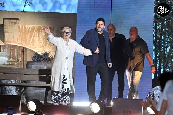Le spectacle sera diffusé vendredi 28 août à 21h10 sur France 3 et france.tv.

Patrick Fiori et sa mère Marie Antoinette durant Corsu Mezu Mezu, le concert emmené par Patrick Fiori qui a eu lieu au stade Orange Vélodrome à Marseille. © Bruno Bebert/Bestimage