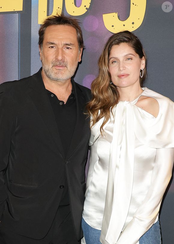 Gilles Lellouche et Laetitia Casta - Avant-première du film "Le Crime du 3e étage" au cinéma Pathé Wepler à Paris le 9 mars 2026. © Coadic Guirec/Bestimage