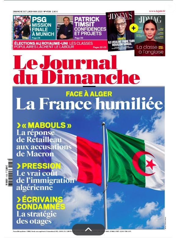 Le Journal du dimanche, dimanche 3 mai