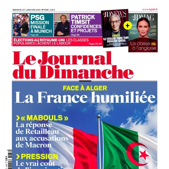 Le Journal du dimanche, dimanche 3 mai