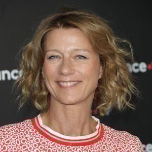 Carole Gaessler au photocall de la conférence de presse de rentrée de France Télévisions à Paris, France, le 4 septembre 2024. © Coadic Guirec/Bestimage