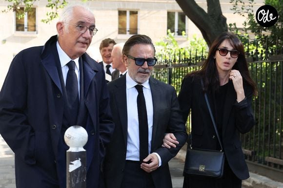 José Garcia et sa compagne Camille Rabineau - Arrivées aux obsèques de Nicolas Altmayer en l’Église de Saint-Germain-des-Prés à Paris le 31 aout 2026. 

© Dominique Jacovides-Cyril Moreau/Bestimage