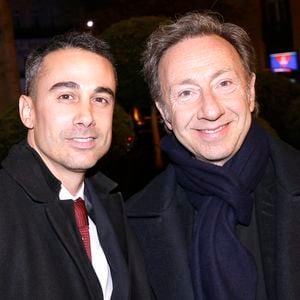 Stéphane Bern et son compagnon Yori Bailleres - Soirée de gala pour la Fondation de la Recherche en Physiologie, "Les Stéthos d'Or" au Four Seasons Hôtel George V à Paris le 24 mars 2025. © Cédric Perrin/Bestimage
