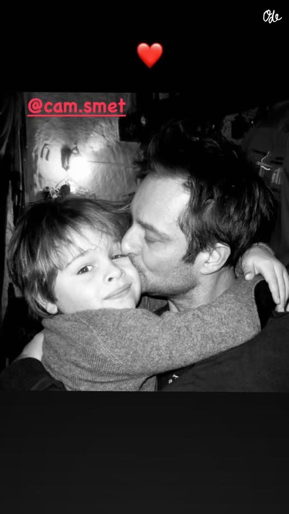 Story Instagram de David Hallyday à l'occasion de l'anniversaire de Cameron Smet.
