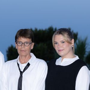 La princesse Stéphanie de Monaco et Camille Gottlieb posent avant le Fight AIDS Monaco Gala à la Salle des Etoiles du Sporting Monte-Carlo à Monaco le 5 juillet 2025. © Olivier Huitel/Pool Monaco/Bestimage