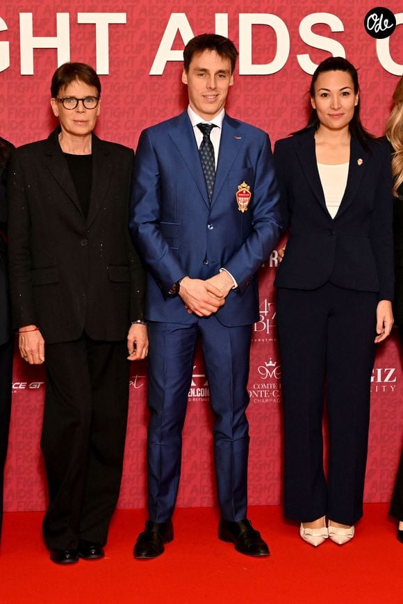 La princesse Stéphanie de Monaco, Louis Ducruet et sa femme Marie durant la soirée de gala du "Fight Aids Cup 2026" à l'hôtel Fairmont Monte-Carlo à Monaco, le 24 janvier 2026.

© Bruno Bebert / Bestimage