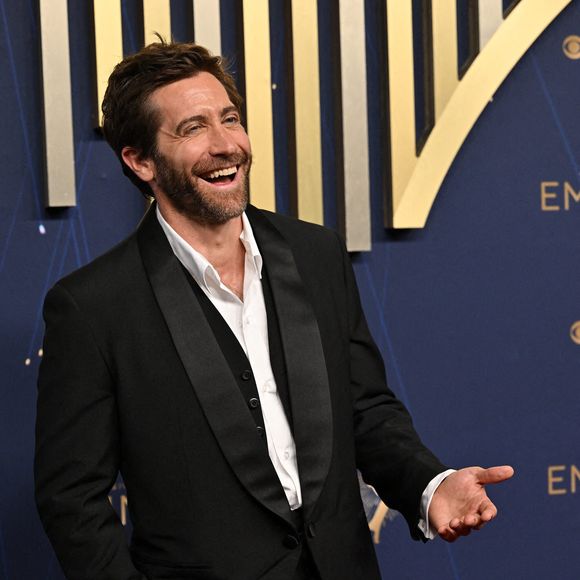 Jake Gyllenhaal arrive à la 77e cérémonie annuelle des Primetime Emmy Awards au Peacock Theater à Los Angeles le dimanche 14 septembre 2025. Photo by Chris Chew/UPI/ABACAPRESS.COM