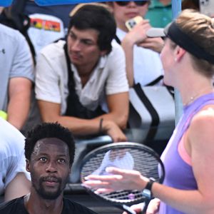 Gael Monfils (FRA) et sa femme Elina Svitolina (UKR) à l'entraînement de l'Open d'Australie 2025 au Melbourne Park à Melbourne, Australie, le 19 janvier 2025. Photo by Corinne Dubreuil/ABACAPRESS.COM