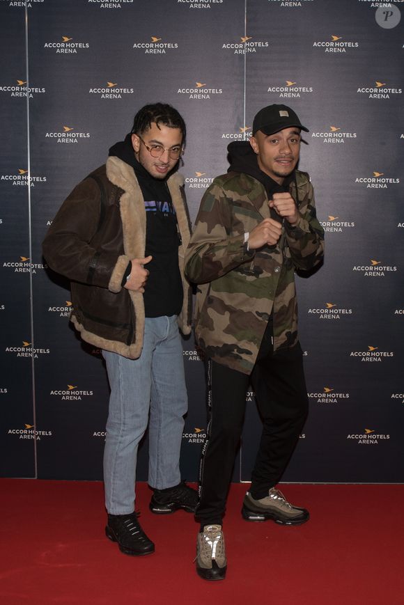 Exclusif - Mister V, guest - Photocall avant le concert de Kendrick Lamar à l'AccorHotels Arena à Paris, le 26 février 2018. Agence / Bestimage