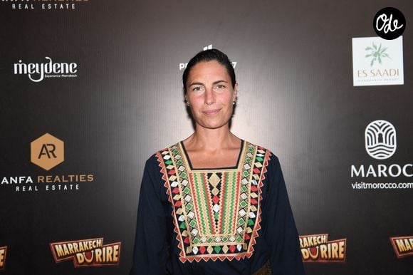 Exclusif - Alessandra Sublet au photocall de la soirée du grand gala du "Marrakech du Rire 2022" pour la 10ème édition au palais El Badiî à Marrakech, Maroc, le 18 juin 2022. © Rachid Bellak/Bestimage