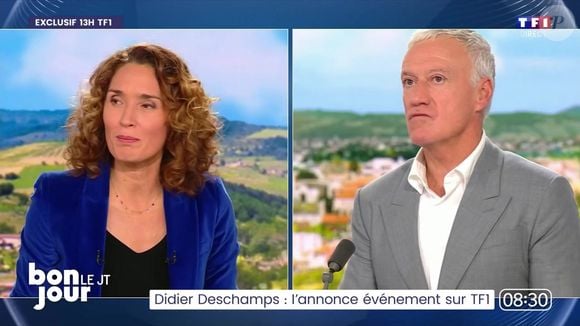 Marie-Sophie Lacarrau dévoile les coulisses de la révélation de Didier Deschamps, dans "Bonjour", le 8 janvier 2025, sur TF1