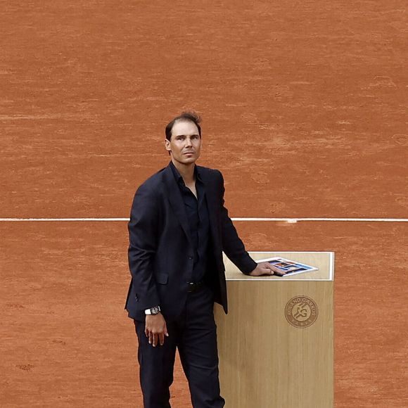 Cérémonie d'hommage pour Rafael Nadal le 25 mai 2025 à Roland Garros. © Cyril Moreau-Dominique Jacovides / Bestimage
