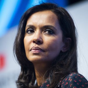 Karine Le Marchand (marraine de la CNDP (Commission nationale du débat public) et animatrice de lémission "L'amour est dans le pré") au 57ème salon International de l'Agriculture au parc des expositions de la porte de Versailles à Paris, France, le 23 février 2020. 
© Jean-Baptiste Autissier/Panoramic/Bestimage