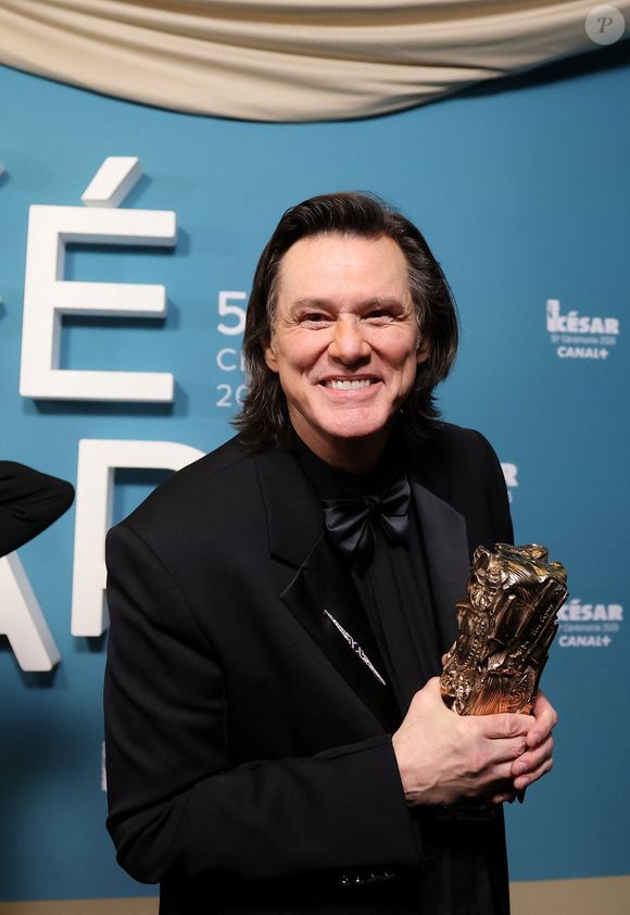 Jim Carrey (César d'Honneur pour l'ensemble de sa carrière) - Press room de la 51ème cérémonie des César, à l'Olympia. Paris, le 26 février 2026.
© Dominique Jacovides/Bestimage