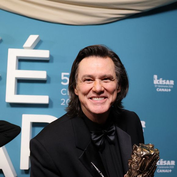 Jim Carrey (César d'Honneur pour l'ensemble de sa carrière) - Press room de la 51ème cérémonie des César, à l'Olympia. Paris, le 26 février 2026.
© Dominique Jacovides/Bestimage