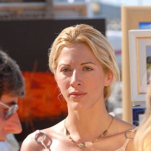 Loana et Bernard Menez sur le tournage de leur film sur le port de Saint Tropez, France le 6 août 2006. Photo by ABACAPRESS.COM