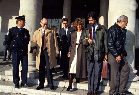 Archives - Chantal Nobel et son mari Jean-Louis Julian à Aix-en-Provence en février 1990 © AGENCE / BESTIMAGE