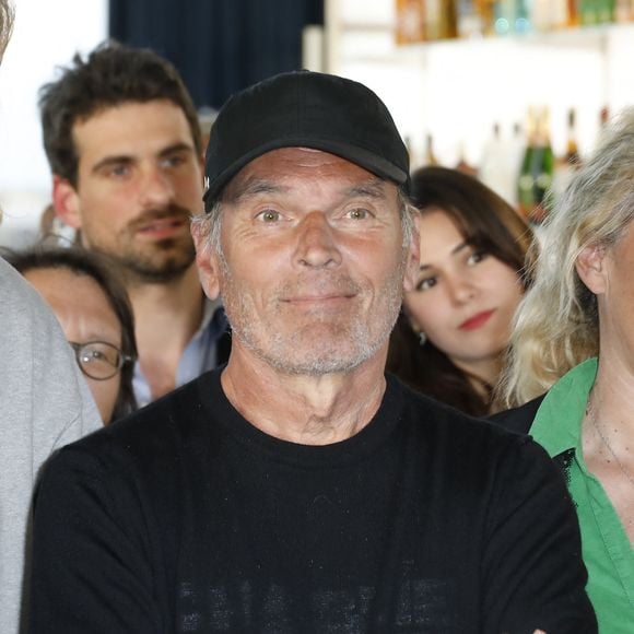 Exclusif - Laurent Baffie - Cocktail pour la sortie du livre "La saga Monneret" au Sky Bar Rooftop du siège de Pernod Ricard à Paris le 24 mai 2023. © Marc Ausset-Lacroix/Bestimage