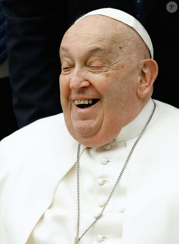 Le pape François lors de son audience hebdomadaire dans la salle Paul VI au Vatican, le 5 février 2025.
