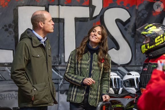 Le Prince et la Princesse de Galles, connus sous le nom de Duc et Duchesse de Rothesay lorsqu'ils sont en Ecosse, visitent DAY1, une organisation caritative basée dans les Highlands à Inverness, Ecosse, qui offre des services de mentorat, de formation, de développement personnel et d'employabilité aux jeunes vulnérables.  Le 2 novembre 2023 à Inverness, Royaume-Uni. Photo by Paul Campbell/PA Wire/ABACAPRESS.COM