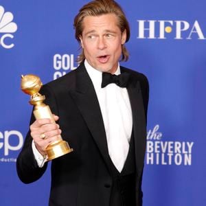 Brad Pitt (Meilleur second rôle masculin dans un film) - Press Room - Photocall de la 77ème cérémonie annuelle des Golden Globe Awards au Beverly Hilton Hotel à Los Angeles le 5 janvier 2020.
© Future-Image via ZUMA Press / Bestimage