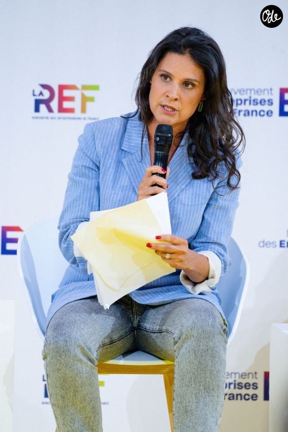 Apolline de Malherbe lors de la Rencontre des entrepreneurs français LAREF25 à Roland Garros le 28 août 2025 à Paris, France. © Federico Pestellini / PsnewZ / Bestimage -