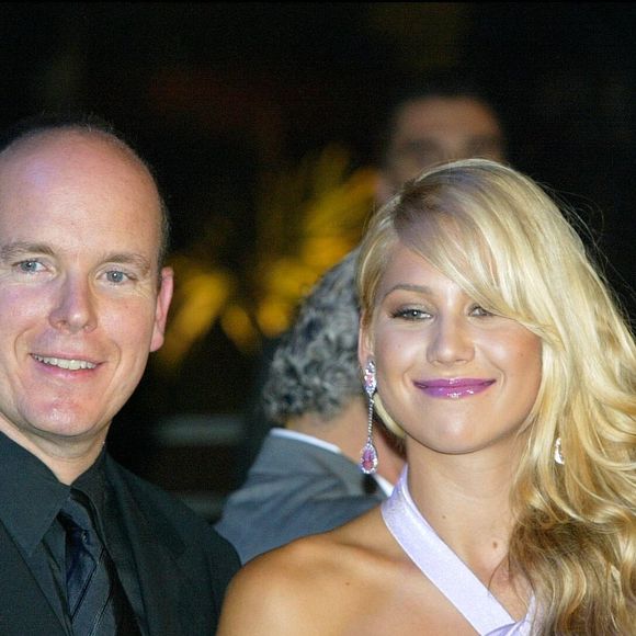 Anna Kournikova et le Prince Albert en 2003 à Monaco. ©Bestimage