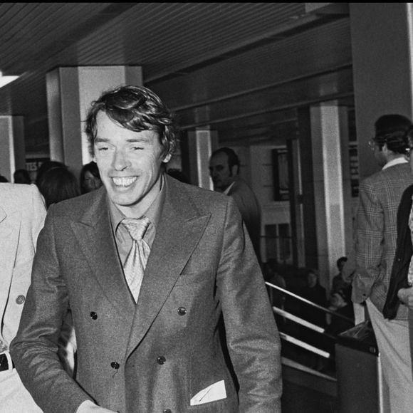 Johnny Hallyday et Jacques Brel au festival de Cannes pour présenter le film l'aventure c'est l'aventure en 1972. © Angeli-Rindoff / Bestimage