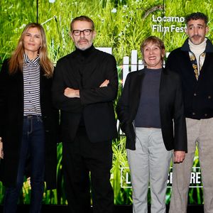 Laurent Poitrenaux, Marina Hands, Lambert Wilson, Emilie Deleuze (réalisatrice), Lionel Dray, Marie Desplechin - Avant-première du film "5 hectares" à l'UGC Ciné Cité le Halles à Paris, France, le 28 novembre 2023. Photo par Christophe Clovis / Bestimage