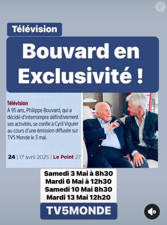 L'interview de Philippe Bouvard chez lui à Cannes avec Cyril Viguier est à ne pas manquer et à découvrir sur TV5 Monde