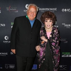 Massimo Gargia, Gina Lollobrigida, lors de la soirée d'ouverture de Filming Italy à l'Institut culturel italien de Westwood, Los Angeles, CA, États-Unis, le 29 janvier 2019. Photo de Faye Sadou/MediaPunch/ABACAPRESS.COM
