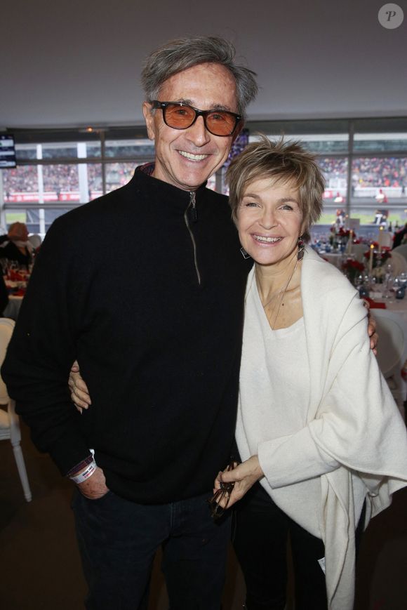 Thierry Lhermitte et Véronique Jannot assistant à la course hippique Grand Prix d'Amerique Lunch le 27 janvier 2019 à l'Hippodrome de Vincennes près de Paris, France. Photo by Jerome Domine/ABACAPRESS.COM