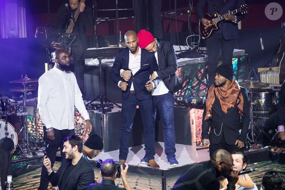 Exclusif - Ben-J (Neg'Marrons), Stomy Bugsy, Doc Gynéco, Pit Baccardi du groupe Secteur A - 6ème gala de l'association "Les Rois du Monde" avec un plateau d'artistes et une vente aux enchères au profit des enfants défavorisés, orphelins et hospitalisés, suivi d'une soirée dansante à la Salle Wagram à Paris, le 12 mars 2018. Créée en 2012, l'association œuvre pour les enfants nécessiteux, orphelins et hospitalisés de manière financière, matérielle, culturelle et distrayante. C'est également une association d'aide aux associations pour concrétiser leurs projets. © Cyril Moreau/Rachid Bellak/Bestimage