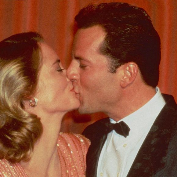 Cybill Shepherd et Bruce Willis lors de la 44ème édition des Golden Globe Awards. Hôtel Beverly Hilton. 31 janvier 1987. Photo par Alamy/ABACAPRESS.COM