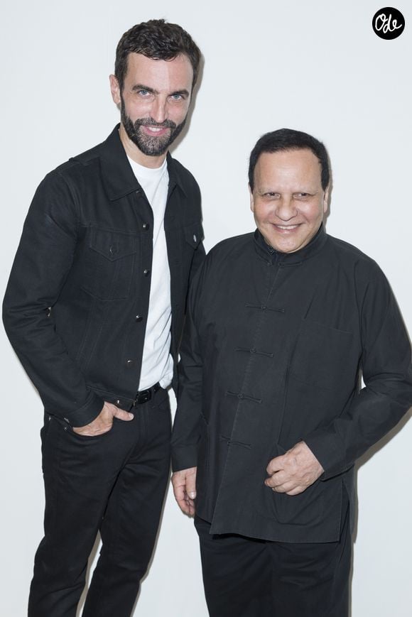 Les revenus de la catégorie "Autres" du groupe Richemont - dont fait partie Alaïa - ont reculé.

Nicolas Ghesquière et Azzedine Alaïa - Backstage au défilé de mode "Louis Vuitton", collection prêt-à-porter printemps-été 2016, à la Fondation Louis Vuitton à Paris. Le 7 Octobre 2015