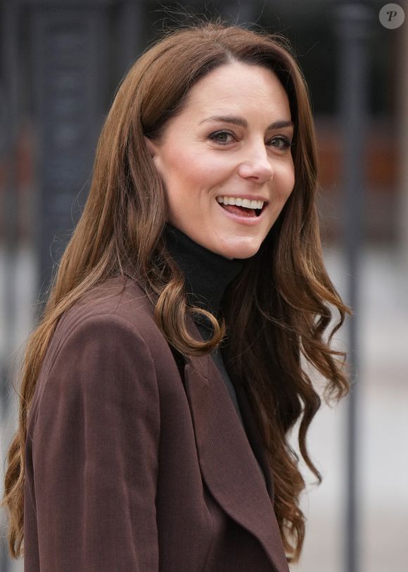 Catherine Kate Middleton, princesse de Galles, lance un parcours interactif pour soutenir le développement social et émotionnel des enfants de moins de cinq ans, à la National Portrait Gallery à Londres le 4 février 2025.

© Julien Burton / Bestimage