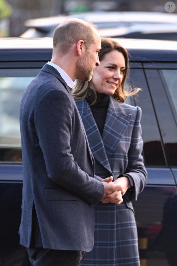 Le prince William, prince de Galles, et Catherine (Kate) Middleton, princesse de Galles, arrivent pour visiter l'Académie nationale de curling à Stirling, Royaume Uni, le 20 janvier 2026. Cover Images via ZUMA Press / Bestimage/Bestimage