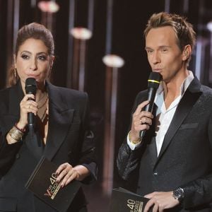 Léa Salamé et Cyril Féraud - Cérémonie de la 40ème édition des Victoires de la Musique à la Seine Musicale à Boulogne-Billancourt, France, le 14 février 2025. © Coadic Guirec/Bestimage