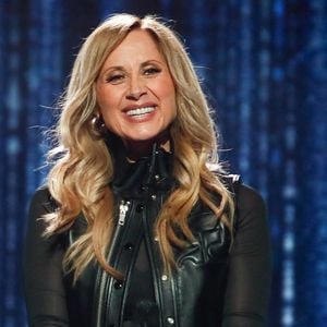 Exclusif - Lara Fabian lors de l'enregistrement de l'émission "Laurent Gerra, l'anniversaire événement" présentée par S.Bern et qui sera diffusée le 7 juin 2025 sur France 2, au théâtre Marigny, à Paris, France © Clovis-Moreau/Bestimage