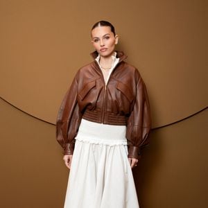 Thylane Blondeau lors du défilé Zimmermann prêt-à-porter automne-hiver 2026, présenté dans le cadre de la Fashion Week de Paris.
© BFA.com / Backgrid USA / Bestimage