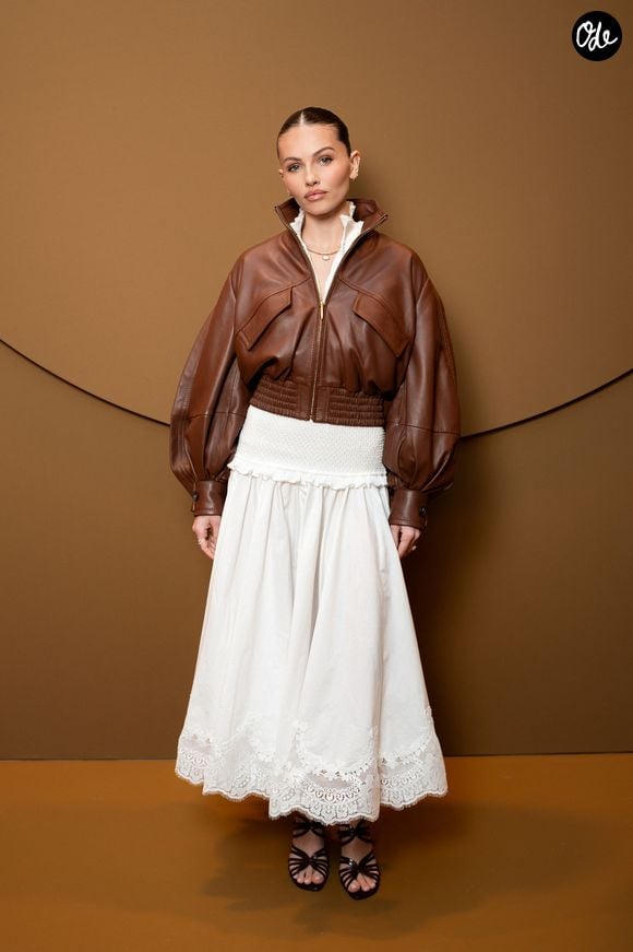 Thylane Blondeau lors du défilé Zimmermann prêt-à-porter automne-hiver 2026, présenté dans le cadre de la Fashion Week de Paris.

© BFA.com / Backgrid USA / Bestimage