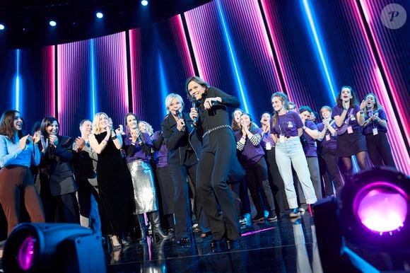 Exclusif - Yael Naim, Axelle Saint-Cirel, Solann, Muriel Robin, Anne Le Nen, Suzane, Emma Peters, Anne Sila, Gaetan Roussel, Julie Gayet, Philippine Lavrey, Nolwenn Leroy, Lara Fabian, Vitaa - Enregistrement du concert "Nos voix pour toutes", au profit de La fondation des femmes, à l'Adidas Arena à Paris, diffusée le 11 décembre sur TMC
© Cyril Moreau-Coadic Guirec / Bestimage