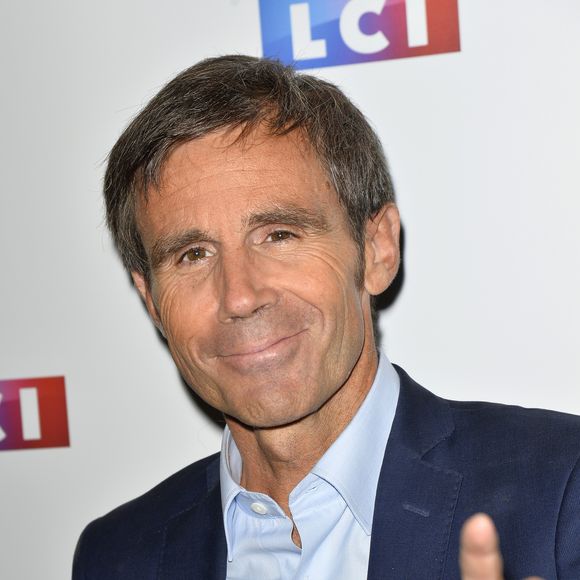David Pujadas lors du photocall de la conférence de rentrée de la chaine LCI à Boulogne Billancourt le 30 août 2017. © Coadic Guirec / Bestimage