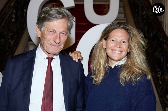 Nicolas De Tavernost et sa fille Sibylle De Tavernost - Soirée de lancement du premier guide "Huggy Paris Numéro 1", un guide avec sa sélection des plus belles adresses de la capitale (hôtels, eat&drink, et home), Paris le 9 octobre 2024. © Cyril Moreau/Bestimage