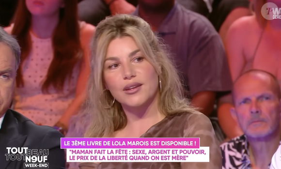 La comédienne de 43 ans a donné des nouvelles de son mari Jean-Marie Bigard qui a été victime d'une mauvaise chute, début avril.

Lola Marois sur le plateau de Tout beau tout neuf de Cyril Hanouna.

Photo Screenshot